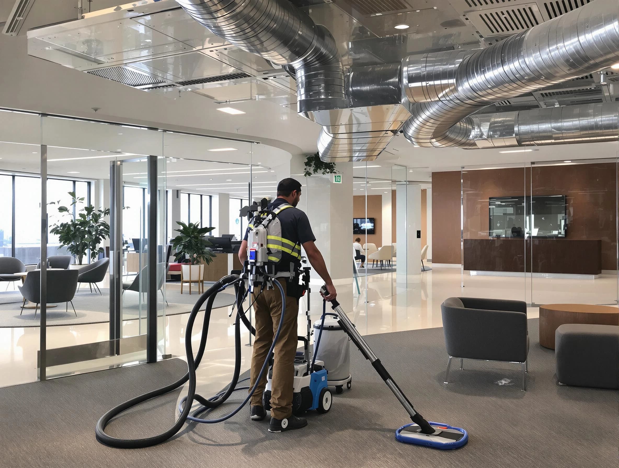 Commercial duct cleaning service by Erie Air Duct Cleaning in Erie