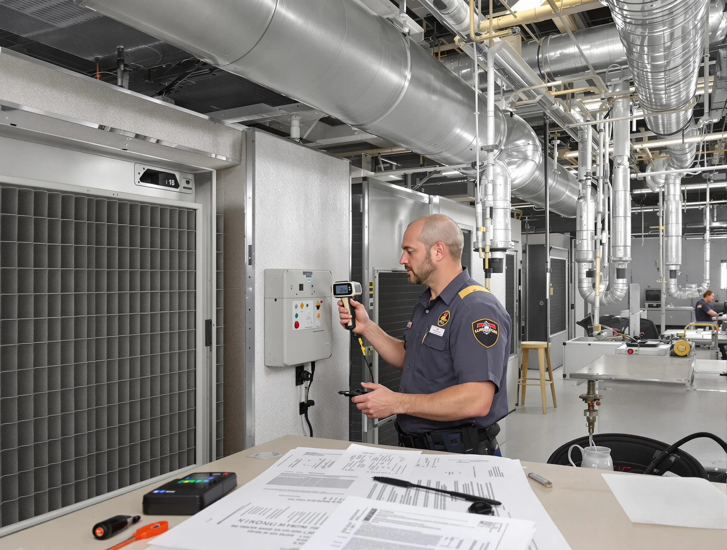 Professional filter system inspection by Erie Air Duct Cleaning in Erie