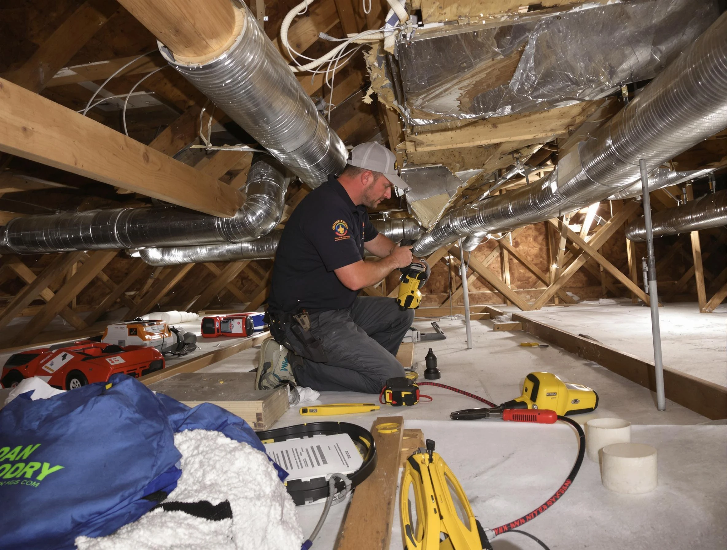 Professional air duct repair by Erie Air Duct Cleaning in Erie