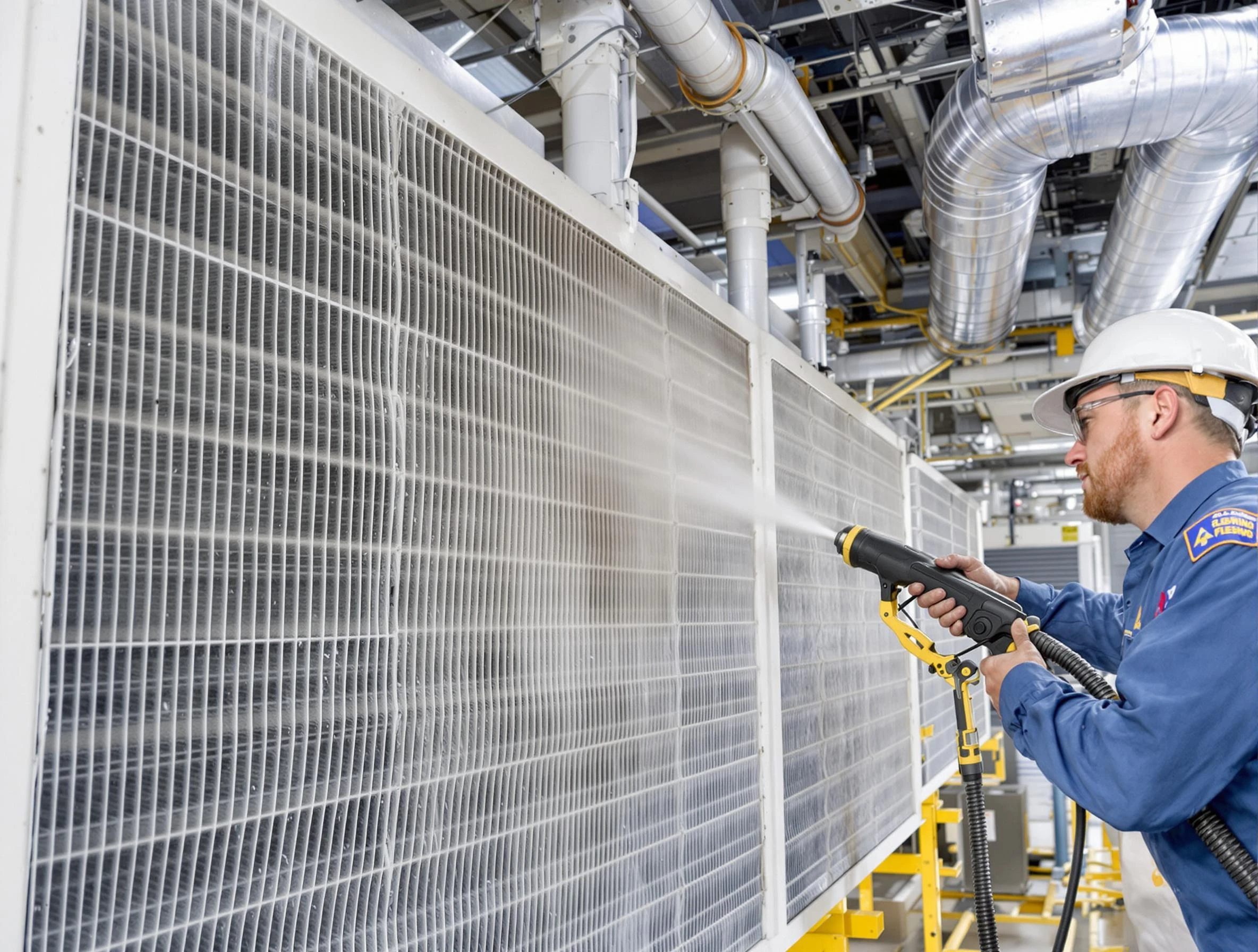 Professional commercial coil cleaning by Erie Air Duct Cleaning in Erie