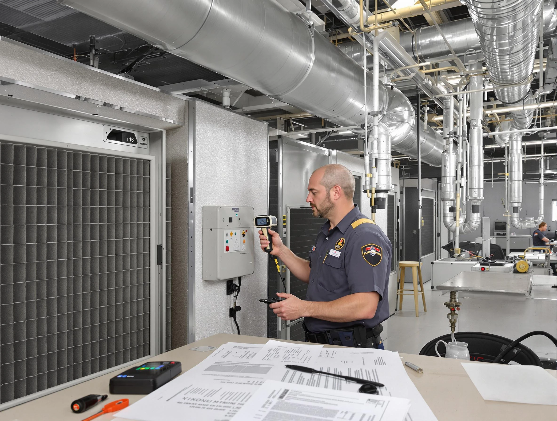 Professional filter system inspection by Erie Air Duct Cleaning in Erie